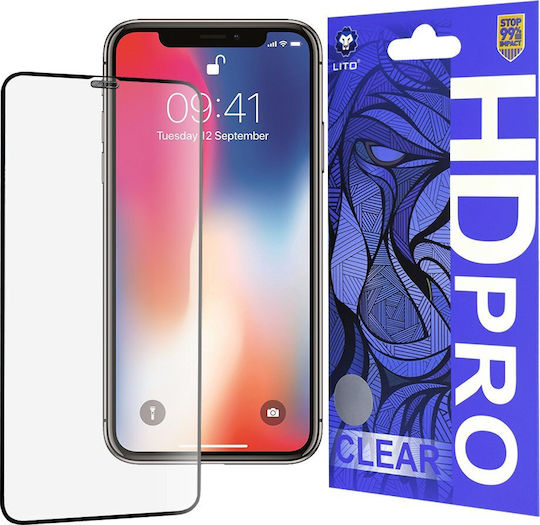 Lito Tempered Glass Μαύρο (iPhone 11 Pro)