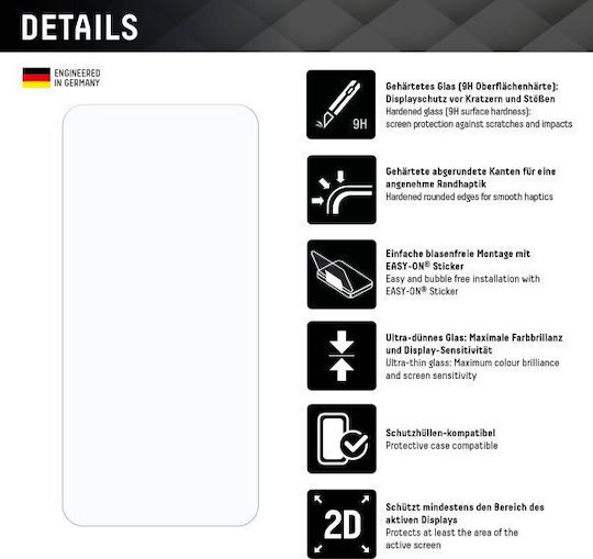 Displex Закалено стъкло (iPhone 16 Pro Max)