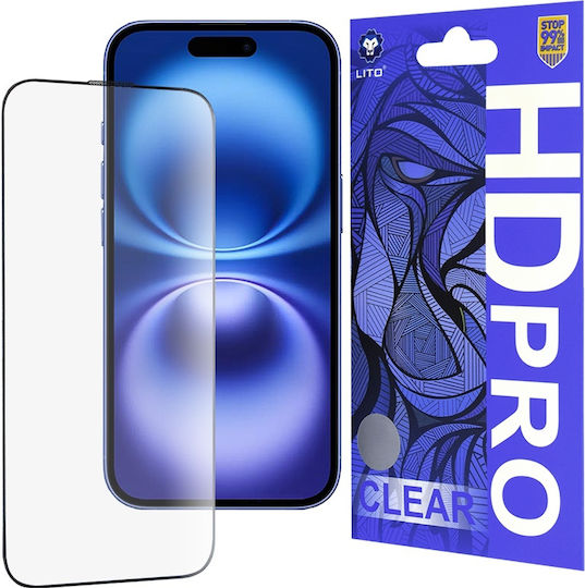Lito Screen Protector Μαύρο (iPhone 16 - Lito)