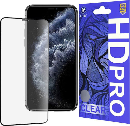 Lito Tempered Glass Μαύρο (iPhone 11 Pro Max)