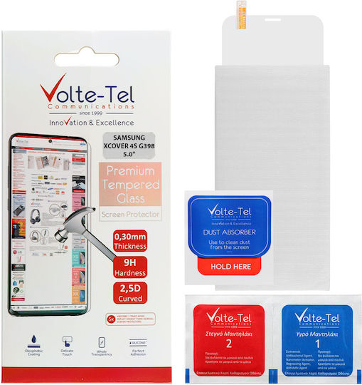 Volte-Tel 9H 0.30mm 2.5D Vollflächig gehärtetes Glas (Galaxy Xcover 4s) 8275579