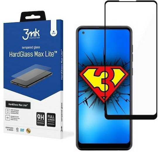 3MK HardGlass Max Lite Μαύρο Full Face Tempered Glass (Galaxy A21s)