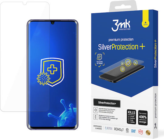3MK Silver Protect+ Antibacterial Full Face Tempered Glass (Mi Note 10 Lite)