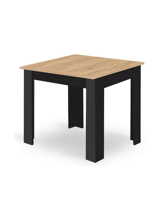 Masă Sala de mese Black And Artisan Oak 80x80x75buc