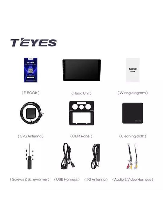 Teyes Cc3 2k Navigație Auto Volkswagen Caddy 3 2004-2010 4+32GB 10.36" QLED Octa-core 2GHz Android 4G Bluetooth 5.1 DSP