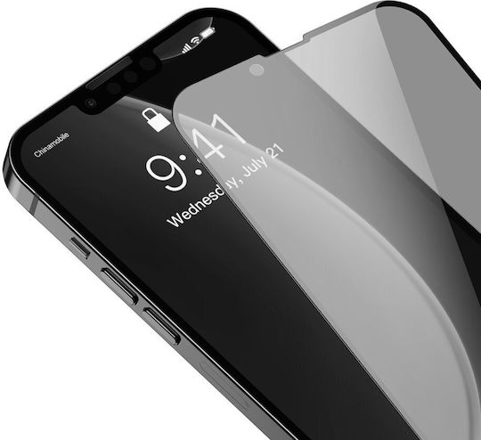 Baseus Anti Spy 0.23mm Full Face Tempered Glass 2pcs Black (iPhone 14 Plus / 13 Pro Max) SGQP020501