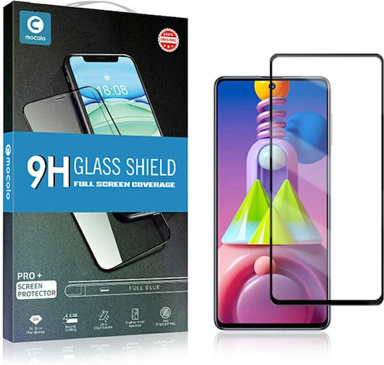 Mocolo Full Face Tempered Glass Black (Galaxy M51)