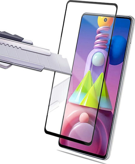 Mocolo Full Face Tempered Glass Black (Galaxy M51)