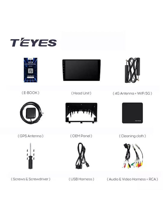 Teyes Sistem Audio Auto pentru Opel Antara Skoda Rapid Dodge Călătorie 2006-2017 (Bluetooth/USB/WiFi/GPS/Apple-Carplay/Android-Auto) cu Ecran Tactil 9"