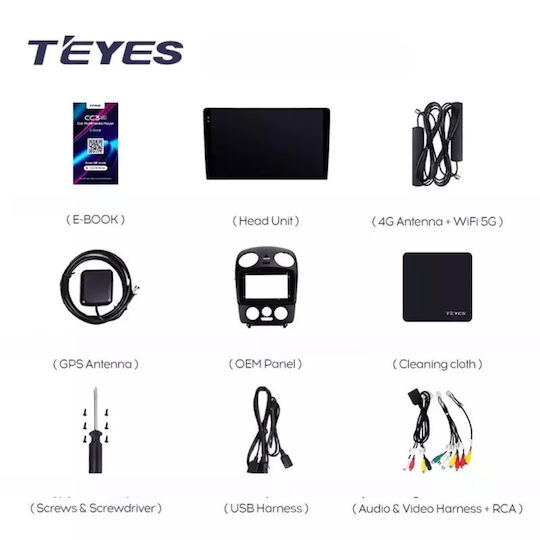 Teyes Sistem Audio Auto pentru Skoda Rapid Volkswagen Gândac (Nou) / Gândac Dodge Călătorie 1998-2010 (Bluetooth/USB/WiFi/GPS/Apple-Carplay/Android-Auto) cu Ecran Tactil 9"
