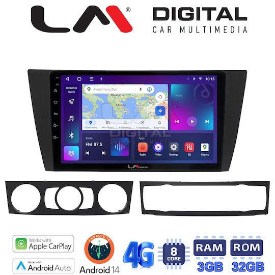 LM Digital Auto-Audiosystem für BMW Serie 3 2005-2012 (Bluetooth/USB/WiFi/GPS/Apple-Carplay/Android-Auto)