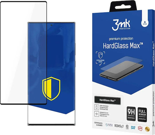 3MK Hardglass Max Full Face Tempered Glass Black (Galaxy S22 Ultra 5G)