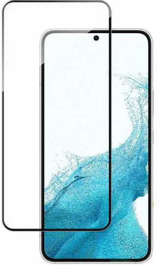 5D Vollkleber Vollflächig gehärtetes Glas Schwarz (Galaxy S22 5G)