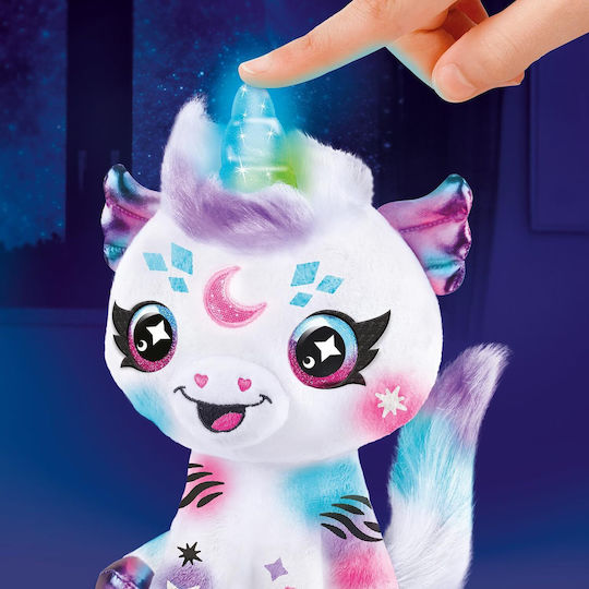 Barbie Animăluț Canal Toys Airbrush Plush Cosmic Unicorn din Țesătură cu lumină pentru 6++ Luni