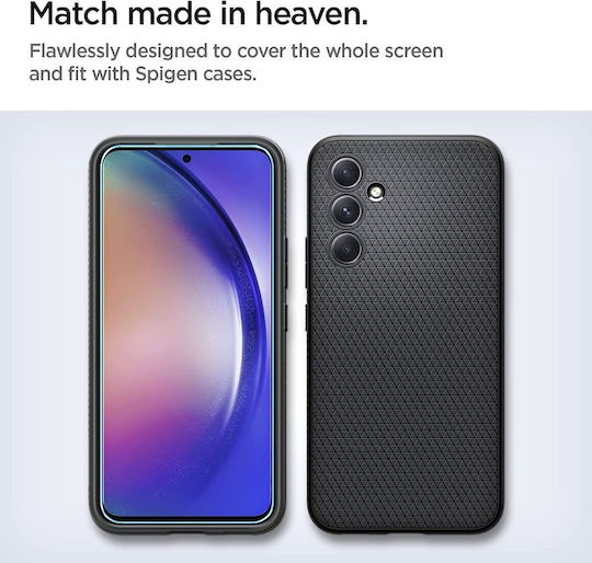Spigen Alm Orange Full Face Tempered Glass 2buc (Galaxy A54)