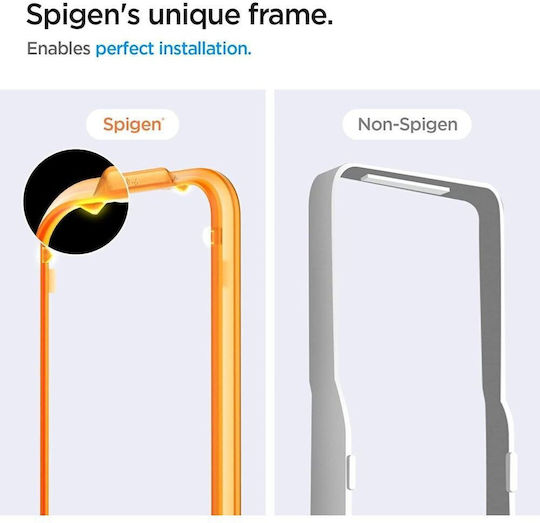 Spigen Alm Orange Full Face Tempered Glass 2buc (Galaxy A54)