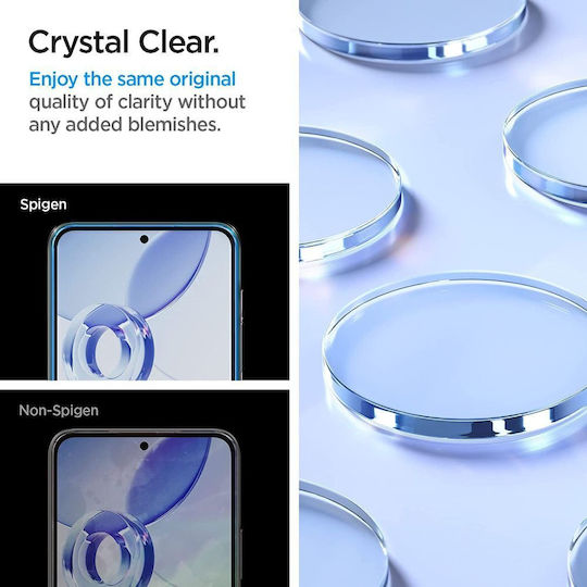 Spigen Alm Orange Full Face Tempered Glass 2buc (Galaxy A54)