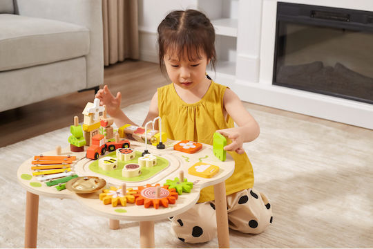 Viga Toys Τραπεζάκι Δραστηριοτήτων από Ξύλο με Μουσική και Ήχους για 12+ Μηνών