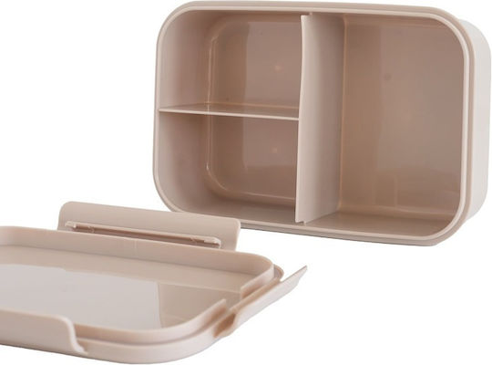 3 Sprouts Bento Box Пластмасово детско контейнерче за храна Кафяв