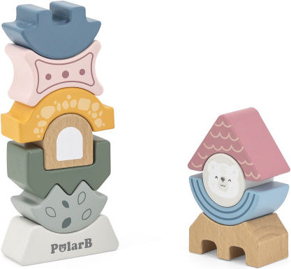 Viga Toys Pyramid Toy Polarb made of Wood