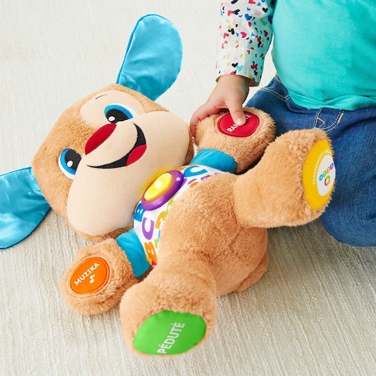 Fisher Price Animăluț Cățeluș din Țesătură cu Sunete pentru 3++ Luni