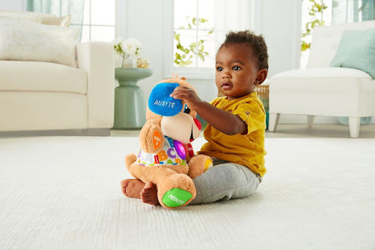 Fisher Price Animăluț Cățeluș din Țesătură cu Sunete pentru 3++ Luni