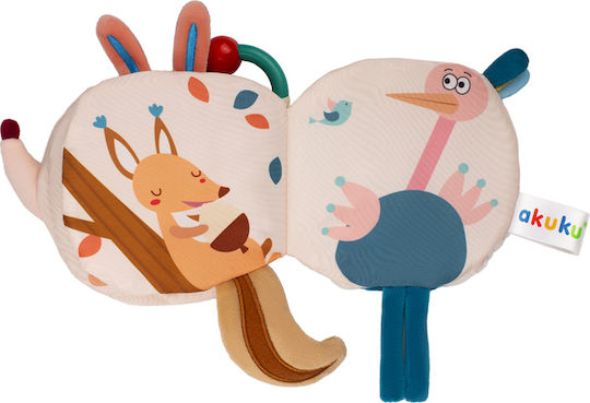 Akuku Fabric Hedgehog Activity Book for Newborns