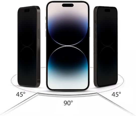 Hofi Anti Spy Glass Pro+ Privatsphäre Vollflächig gehärtetes Glas (iPhone 14 Pro Max)