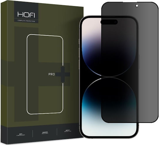 Hofi Anti Spy Glass Pro+ Privatsphäre Vollflächig gehärtetes Glas (iPhone 14 Pro Max)