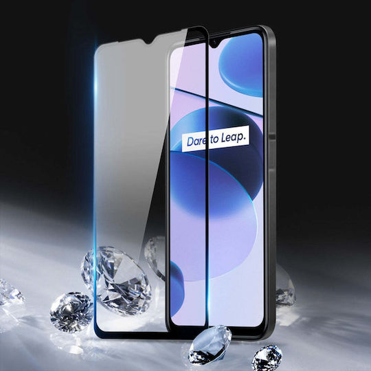 Dux Ducis 9D Full Face Tempered Glass Μαύρο (Realme C35)