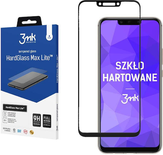 3MK Hard Glass Max Lite Full Face Стъклен Протектор (Huawei Mate 20 Lite)