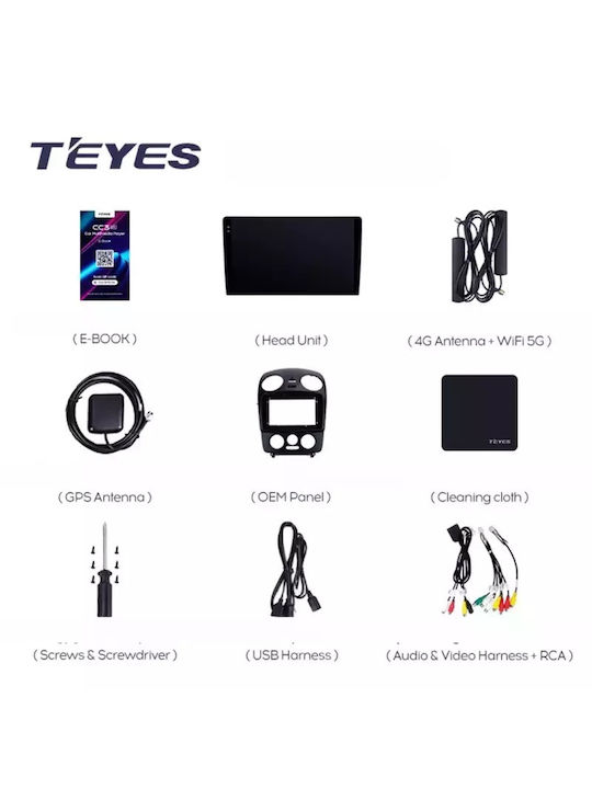 Teyes Sistem Audio Auto pentru Volkswagen Gândac (Nou) / Gândac 1998-2010 (Bluetooth/USB/WiFi/GPS/Apple-Carplay/Android-Auto) cu Ecran Tactil 9.5"