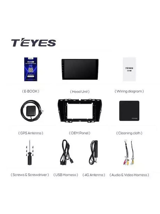 Navigație Auto Teyes Cc3 2k 360° Ssangyong Tivoli 2019-2021 6+128gb 9.5" Qled Octa-core 2ghz Android 4g Bluetooth 5.1 Dsp