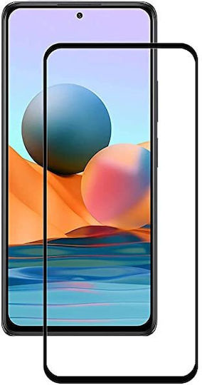 5D Ceramic Glass Black Adeziv complet Full Face Tempered Glass (Redmi 10)