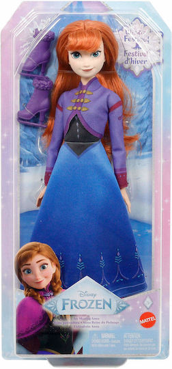 Mattel Ice Skating Αnna Winter Festival Doll for 3+ years+ Years 30cm