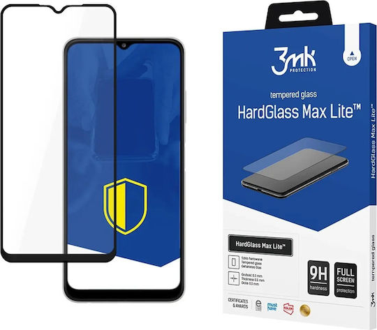3MK HardGlass Max Lite Black Full Face Tempered Glass (Galaxy A22 4G - Galaxy A22 4G)