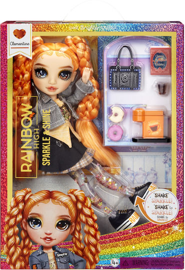 Mga Rainbow Highsparkle & Shine Fashion Dolls Clementine Orange