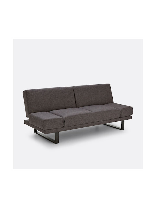 Three-Seater Couch Bed Gray 194x89x84 cm