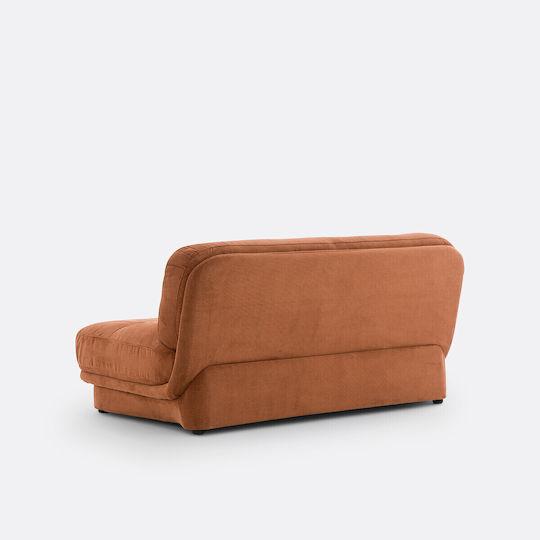 Doppelsitzer Sofa Samt Braun 158x95x78cm