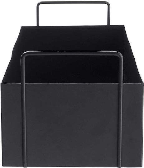 Butlers Ζαρντινιέρα Μεταλλική Μαύρο 45x17εκ.