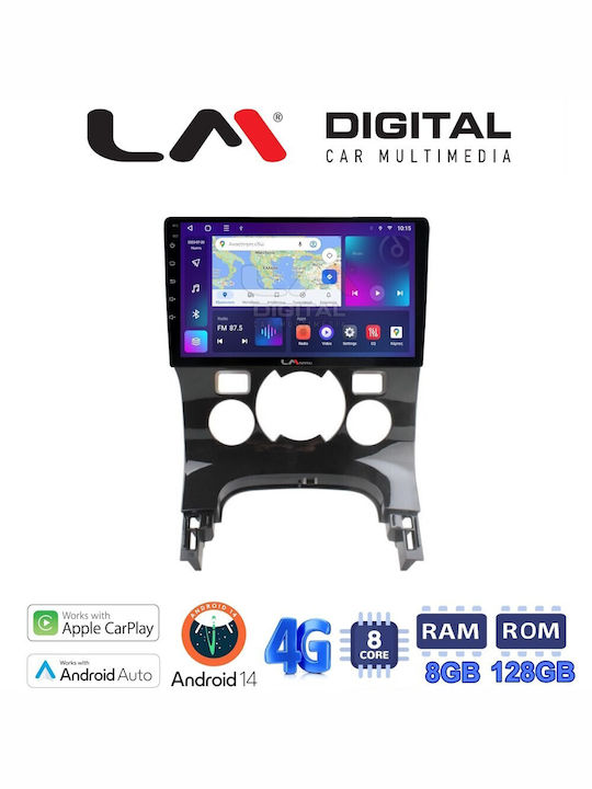 LM Digital Car Audio System for Peugeot 3008 / 206 / 5008 2009-2016 with Clima (Bluetooth/USB/AUX/WiFi/GPS/Apple-Carplay/Android-Auto) with Touch Screen 9"