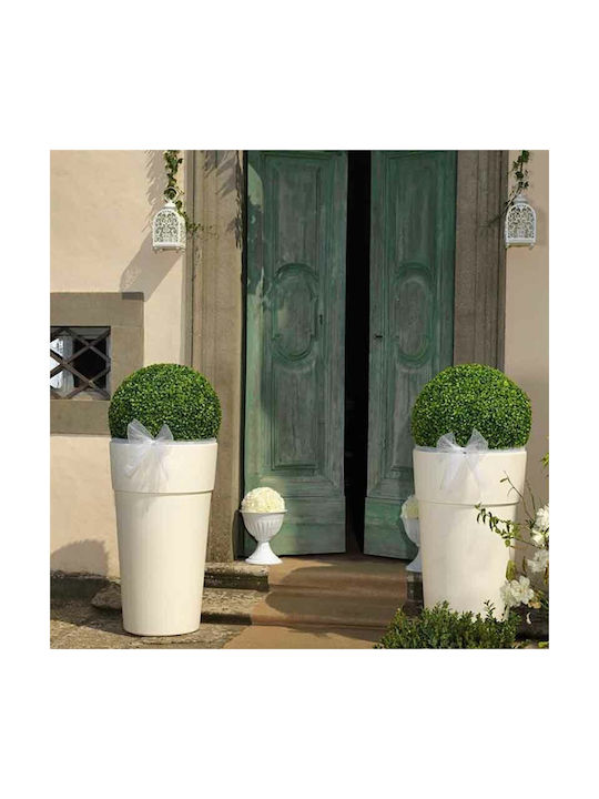 Bama Ghiveci Plastic Alb 40x40x70cm.