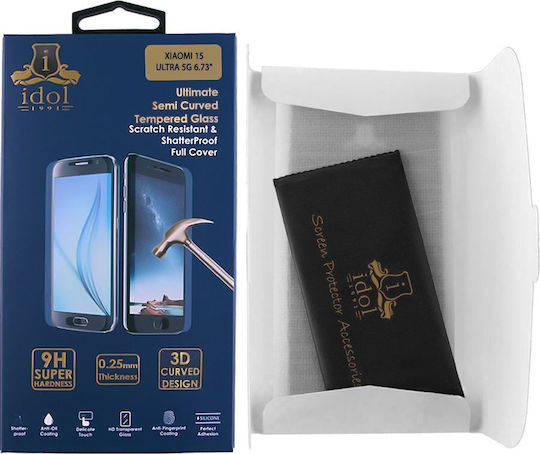 Idol 1991 3D 0.3mm Tempered Glass Black (Xiaomi 15 Ultra)