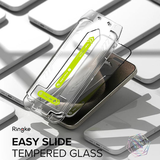 Ringke Gehärtetes Glas 2Stück Schwarz (iPhone 17 Pro Max / iPhone 17 Pro / iPhone 16 Pro Max)