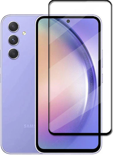 Пълно лепило Закалено стъкло за цялото лице Черен (Galaxy A54)