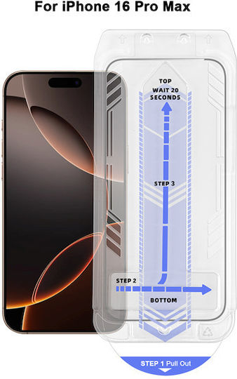 Vivid Full Face Tempered Glass Μαύρο (iPhone 17 Pro Max / iPhone 16 Pro Max)