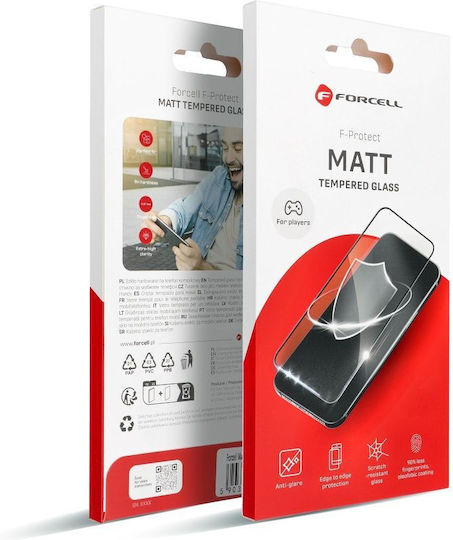 Ματ Tempered Glass Μαύρο (iPhone 14 Pro)