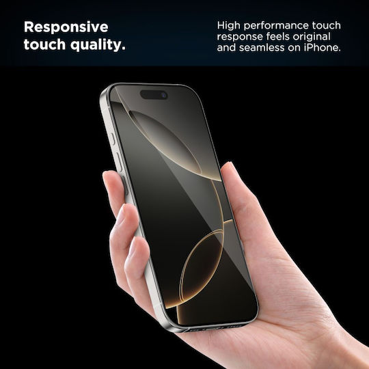Tech-Protect Quick Set+ Tempered Glass 2τμχ Μαύρο (iPhone 17e / 16e / 14 / 13 / 13 Pro)