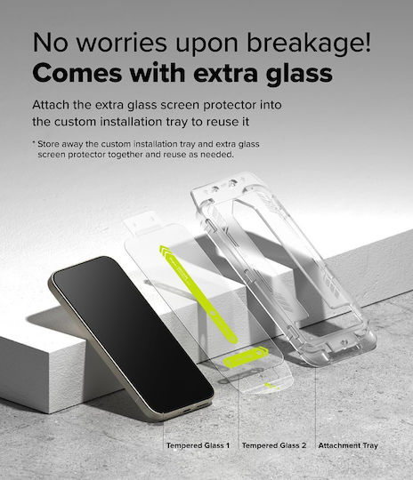 Ringke Easy Slide Tempered Glass 2pcs (Nothing Phone 3a / 3a Pro)