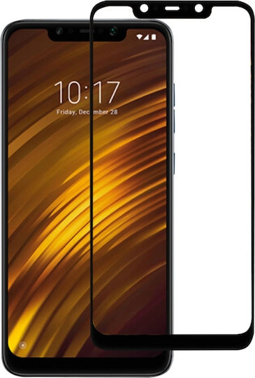 Glass-full Cover Glass Silk-screen Προστατευτικό Γυαλί Tempered Glass Μαύρο (Pocophone F1)